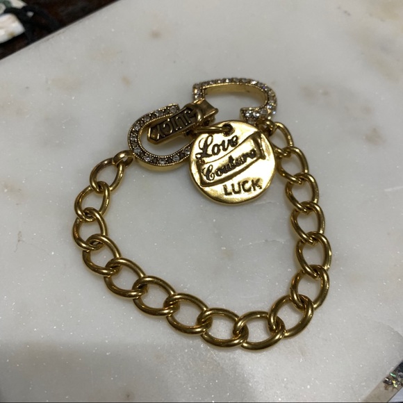jewelry Juicy Couture gold plated chain link bracelet - Picture 4 of 16